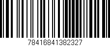 Código de barras (EAN, GTIN, SKU, ISBN): '78416841382327'