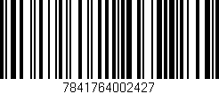 Código de barras (EAN, GTIN, SKU, ISBN): '7841764002427'