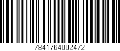 Código de barras (EAN, GTIN, SKU, ISBN): '7841764002472'