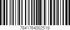 Código de barras (EAN, GTIN, SKU, ISBN): '7841764002519'