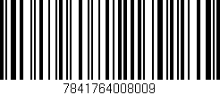 Código de barras (EAN, GTIN, SKU, ISBN): '7841764008009'