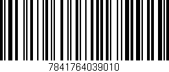 Código de barras (EAN, GTIN, SKU, ISBN): '7841764039010'