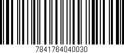 Código de barras (EAN, GTIN, SKU, ISBN): '7841764040030'