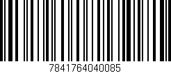 Código de barras (EAN, GTIN, SKU, ISBN): '7841764040085'