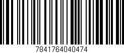 Código de barras (EAN, GTIN, SKU, ISBN): '7841764040474'