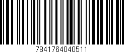 Código de barras (EAN, GTIN, SKU, ISBN): '7841764040511'