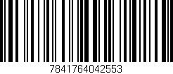 Código de barras (EAN, GTIN, SKU, ISBN): '7841764042553'