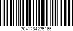 Código de barras (EAN, GTIN, SKU, ISBN): '7841764275166'