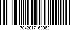 Código de barras (EAN, GTIN, SKU, ISBN): '7842017160062'