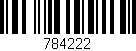 Código de barras (EAN, GTIN, SKU, ISBN): '784222'