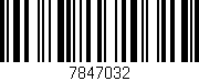 Código de barras (EAN, GTIN, SKU, ISBN): '7847032'