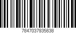 Código de barras (EAN, GTIN, SKU, ISBN): '7847037935638'