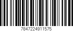 Código de barras (EAN, GTIN, SKU, ISBN): '7847224911575'
