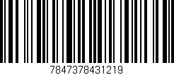 Código de barras (EAN, GTIN, SKU, ISBN): '7847378431219'