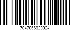 Código de barras (EAN, GTIN, SKU, ISBN): '7847866928924'