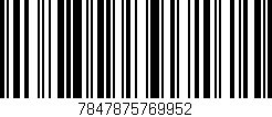 Código de barras (EAN, GTIN, SKU, ISBN): '7847875769952'