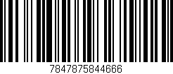 Código de barras (EAN, GTIN, SKU, ISBN): '7847875844666'