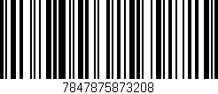 Código de barras (EAN, GTIN, SKU, ISBN): '7847875873208'