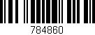 Código de barras (EAN, GTIN, SKU, ISBN): '784860'