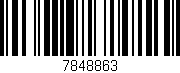 Código de barras (EAN, GTIN, SKU, ISBN): '7848863'