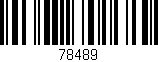 Código de barras (EAN, GTIN, SKU, ISBN): '78489'