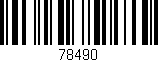 Código de barras (EAN, GTIN, SKU, ISBN): '78490'