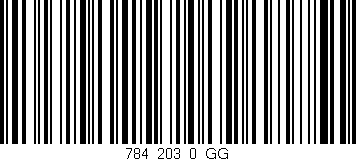 Código de barras (EAN, GTIN, SKU, ISBN): '784_203_0_GG'