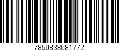 Código de barras (EAN, GTIN, SKU, ISBN): '7850838681772'