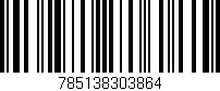 Código de barras (EAN, GTIN, SKU, ISBN): '785138303864'