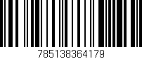 Código de barras (EAN, GTIN, SKU, ISBN): '785138364179'