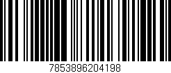 Código de barras (EAN, GTIN, SKU, ISBN): '7853896204198'