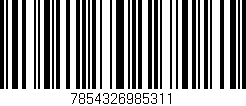 Código de barras (EAN, GTIN, SKU, ISBN): '7854326985311'