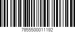 Código de barras (EAN, GTIN, SKU, ISBN): '7855500011192'