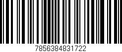 Código de barras (EAN, GTIN, SKU, ISBN): '7856384831722'