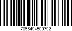 Código de barras (EAN, GTIN, SKU, ISBN): '7856494500792'