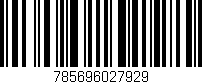 Código de barras (EAN, GTIN, SKU, ISBN): '785696027929'