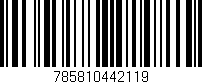 Código de barras (EAN, GTIN, SKU, ISBN): '785810442119'