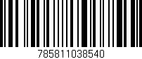 Código de barras (EAN, GTIN, SKU, ISBN): '785811038540'