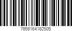 Código de barras (EAN, GTIN, SKU, ISBN): '7858164182505'