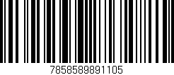 Código de barras (EAN, GTIN, SKU, ISBN): '7858589891105'