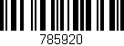 Código de barras (EAN, GTIN, SKU, ISBN): '785920'