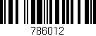 Código de barras (EAN, GTIN, SKU, ISBN): '786012'