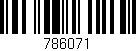 Código de barras (EAN, GTIN, SKU, ISBN): '786071'