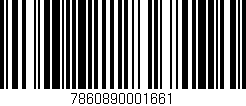 Código de barras (EAN, GTIN, SKU, ISBN): '7860890001661'