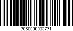 Código de barras (EAN, GTIN, SKU, ISBN): '7860890003771'