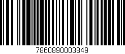 Código de barras (EAN, GTIN, SKU, ISBN): '7860890003849'