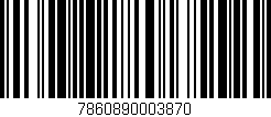 Código de barras (EAN, GTIN, SKU, ISBN): '7860890003870'