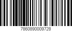 Código de barras (EAN, GTIN, SKU, ISBN): '7860890009728'