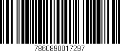 Código de barras (EAN, GTIN, SKU, ISBN): '7860890017297'
