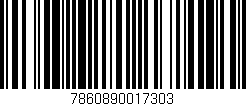 Código de barras (EAN, GTIN, SKU, ISBN): '7860890017303'